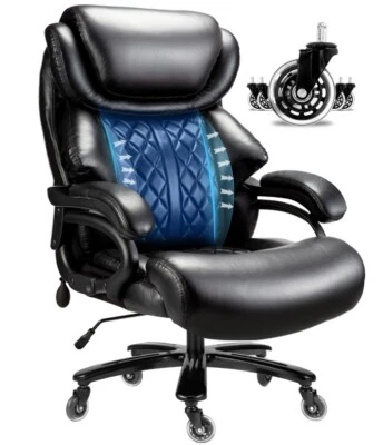 Big and Tall Office Chair 600lbs- High Back Executive Computer Chair - Image 1 of 4