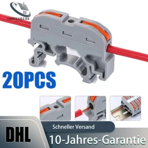 20X Reihenklemmen Hutschiene 0.08-4 mm² für PCT-211 Durchgangsklemmen Hutschiene - Bild 1 von 10