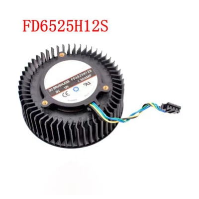 For Radeon R9 270/270X 470 480 FD6525H12S 12V 1.3A 4PIN CPU Graphics Cooling Fan - Image 1 of 3