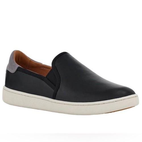 Ugg Cas sneaker slip on nera scarpa casual in vera pelle taglia 8