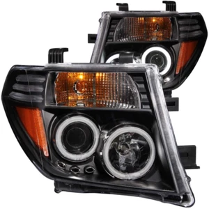 ANZO 1111111 SI ADATTA: 2005-2008 Fari Proiettore Nissan Frontier con Nero Halo - Foto 1 di 7