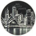 Big City Lights Sydney 2023 $5 1 Oz Silver .999 Smartminting Hr Coin Cook Island
