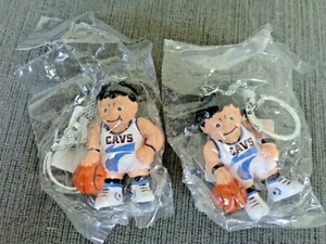 VINTAGE NBA Cleveland Cavaliers L'IL Brat Basketball Players KEYCHAINS 2 Pc. - Picture 1 of 2