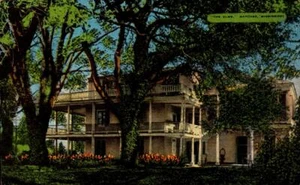 VINTAGE POSTCARD-"THE ELMS" MR.& MRS JOSEPH KELLOGG'S HOME, NATCHEZ, MS  BK27 - Picture 1 of 1