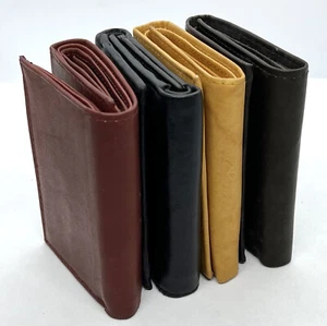 RFID Blocking Men's Trifold Wallet Extra Capacity Multi ID Card Slot Center Flap - Picture 1 of 28