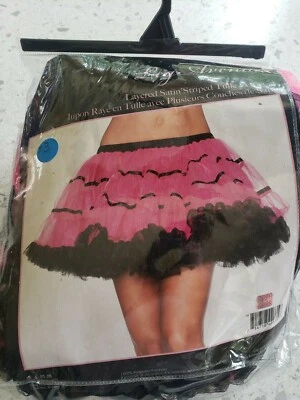 Enagua de tul a rayas satinadas Leg Avenue en capas Foto 1 de 2