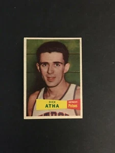 1957/58 TOPPS BASKETBALL HIGH GRADE SET BREAK #14 DICK ATHA NM-MT+ - Picture 1 of 1