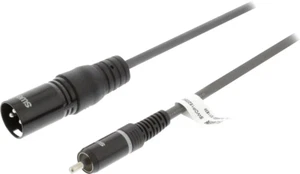 Cavo audio 5Mt. XLR 3 pin maschio RCA maschio Sweex - Foto 1 di 2