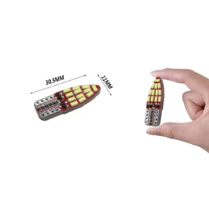 COPPIA LUCI  T10 LAMPADINE DI POSIZIONE 24 LED CANBUS W5W 6000K NO ERROR 2.2W - Foto 1 di 4