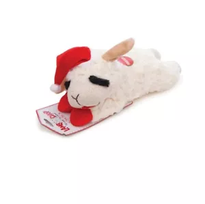 Christmas Lamb Chop for Dog Toy squeaks Holiday Fun 6" Mini - Afbeelding 1 van 3