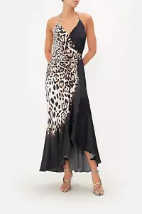 NEW $999 CAMILLA COOL FOR CATS WRAP DRESS WITH HARDWARE SILK CRYSTALS - Foto 1 di 5