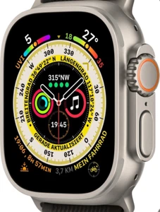 Apple Watch Ultra 49mm GPS + Cellular – Tytan – Bez bransoletki – DOSKONAŁY STAN! - Zdjęcie 1 z 1