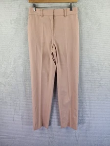REISS Womens Pink 50% Wool Trousers/ Dress Pants Size UK 6 High Rise Tapered - Picture 1 of 20