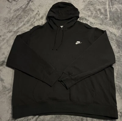 3XL Nike Men’s Sportswear Club Fleece Pullover Hoodie BV2654-010 Black NWOT - Image 1 of 4
