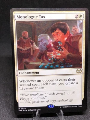 MTG Monologue Tax 0100 Duskmourn Commander Rare Regular NM - Image 1 of 2