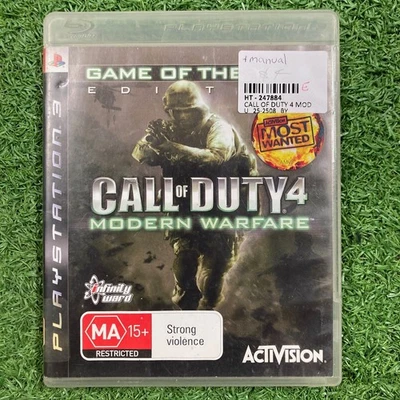 Call of Duty 4 : Modern Warfare - PS3 Game in Case w/ Manual - image 1 of 3