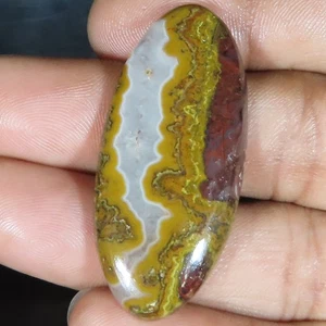 43,95 Cts Pietra Preziosa Cabochon Ovale Cucitura Marocco Naturale 20x44x4 mm LP320 - Foto 1 di 6