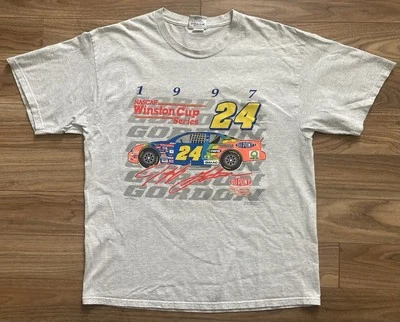 CAMISETA DE COLECCIÓN Y2K 1997 JEFF GORDON NASCAR GRIS ARCO IRIS TALLA XL CHASE AUTHENTICS Foto 1 de 4