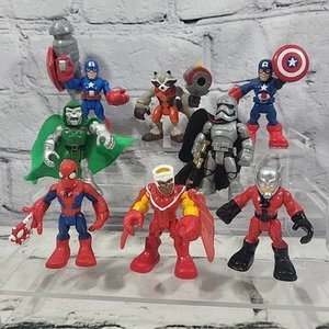 Fisher-Price Imaginext Action Figures Lot Marvel Super Heros Spider-Man Dr Doom  - Picture 1 of 11