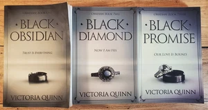Victoria Quinn OBSIDIAN Book Lot Volume 1-3 Romance Paperbacks - Picture 1 of 15