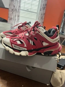 Balenciaga Track Sneaker Mesh Fuchsia Sz 37C Men’s Sz 5 US With Box - Picture 1 of 15
