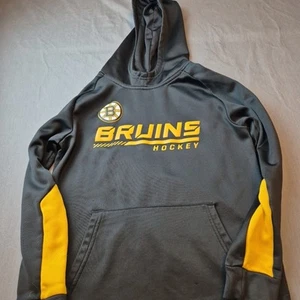 Boston Bruins NHL Authentic Pro Fanatics Long Sleeve Hoodie Sweatshirt Mens M - Imagen 1 de 23