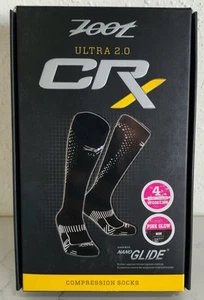 Zoot Damen Ultra 2.0 CRx Kompressionsstrümpfe 4 pink leuchtend schwarz Akzent NEU - Bild 1 von 12