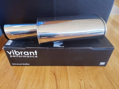 Vibrant Performance Street Power Universal Muffler 1046 2.5" Inlet 4" Tip Foto 1 de 4