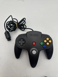 Mando Nintendo 64 N64 Oficial OEM Negro Gris NUS-005 Stick Apretado PROBADO - Imagen 1 de 9