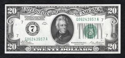 FR. 2050-G 1928 $20 FRN FEDERAL RESERVE NOTE CHICAGO, IL GEM UNCIRCULATED - Image 1 of 2