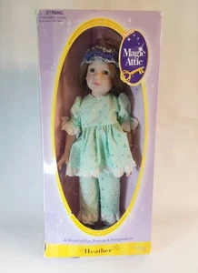 Magic Attic Heather Doll I8" Dressed in custom made outfit & knitted cap. - Picture 1 of 3