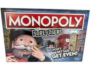 New/Sealed Monopoly For Sore Losers Hasbro 2-6 Player 8 Years & Up - Picture 1 of 4