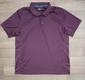 Tek Gear Performance Polo Shirt Men's XL Burgundy Golf Activewear Athleisure - Picture 1 of 9