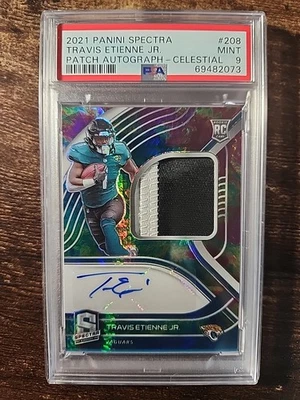Travis Etienne  Celestial 2021 Panini Spectra - RC Patch Auto  - Image 1 of 2