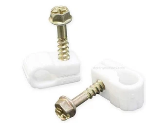 Coaxial Cable Clips - Cable Holder - Wire Clips - Siding Clips For Hanging - ... - Picture 1 of 8