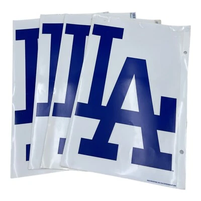 2009 LA Dodgers Los Angeles MLB Baseball Sports Decal Sticker By Rico Lot Of 4 - Image 1 of 2