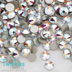 Swarovski (36pcs) 001AB FlatBack Crystal Nail Decoration Rhinestone #2058-001AB - Picture 1 of 9