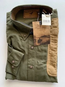 North River Outfitters Shirt (L) - Olive Green/Tan Left Shoulder & Elbow Patches - Picture 1 of 3