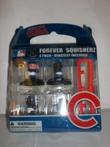 Chicago Cubs FOREVER SQUISHERZ 4 PACK BRACELET INCLUDED NIP Cover