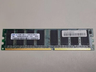 Samsung PC3200U-3031-Z 512MB DDR Random Access Memory M368L6523CUS CCC  - Image 1 of 2