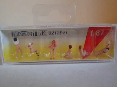 Preiser Merten Am FKK-Strand Frauen nackt Set 2 0212527 1:87 OVP 6Fig - Bild 1 von 2