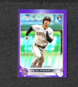 STEVEN KWAN rifrattore viola RC 2022 aggiornamento topps cromato #USC178 Guardians - Foto 1 di 2
