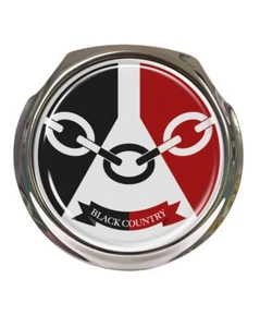 Black Country Flag - Car Grille Badge - FREE FIXINGS - Foto 1 di 1