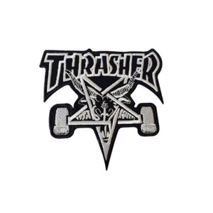 Thrasher Applique, Fabric, Iron Stick On/ Sewing Patch on Clothing  3.5" x 3.3" - Bild 1 von 1