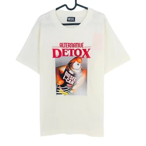 DIESEL T-Shirt weiß mit Spraydosen-Print Rundhals Größe M - Bild 1 von 13