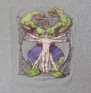 Camiseta De Colección El Increíble Hulk Bruce Banner Hombre Vitruvio Vengadores Marvel - Imagen 1 de 5