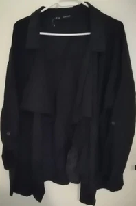 Damen Shirtjacke von Bodyflirt, Überwurf offen, schwarz, Größe 48 - Bild 1 von 5