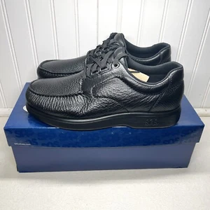 SAS Bout Time Leather Comfort Walking Shoes Black Mens Size 10 M NIB USA Made - Picture 1 of 10