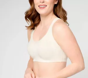 Reggiseno di supporto segreto Cuddl Duds Intimates cotone sussurrato bianco 1X nuovo - Foto 1 di 1