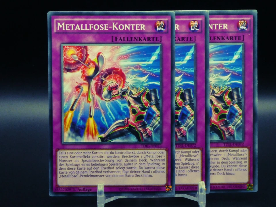Yugioh Playset 3x Metallfose-Konter TDIL DE072/ Common/ Near Mint/ Deutsch - Bild 1 von 1